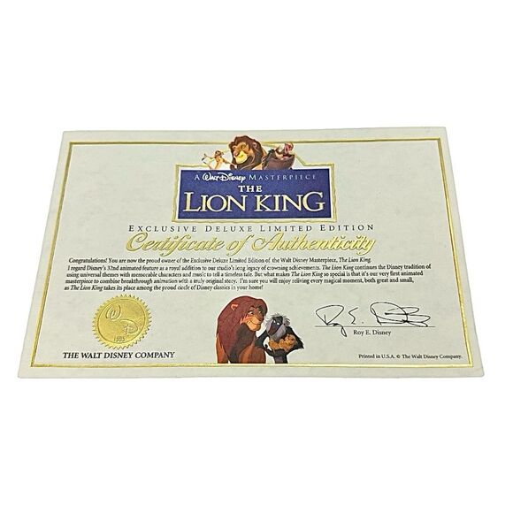 Walt Disney's The Lion King Exclusive Deluxe Video Edition VHS SH-D12 - Picture 5 of 7